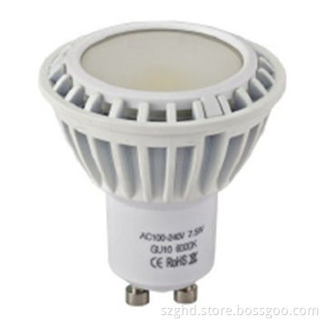 LED spotlight bulb, GU10, aluminum, 8W
